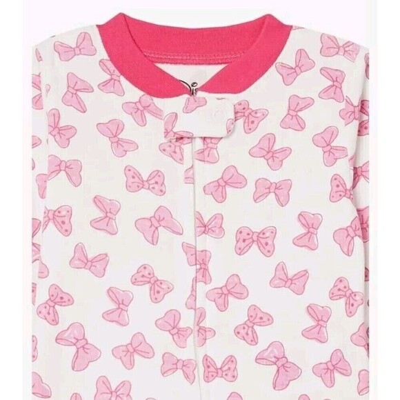 Disney Baby Girls' Minnie Snug-Fit Cotton Footed Pajamas Pink Size 18M NEW $28 - Picture 3 of 5